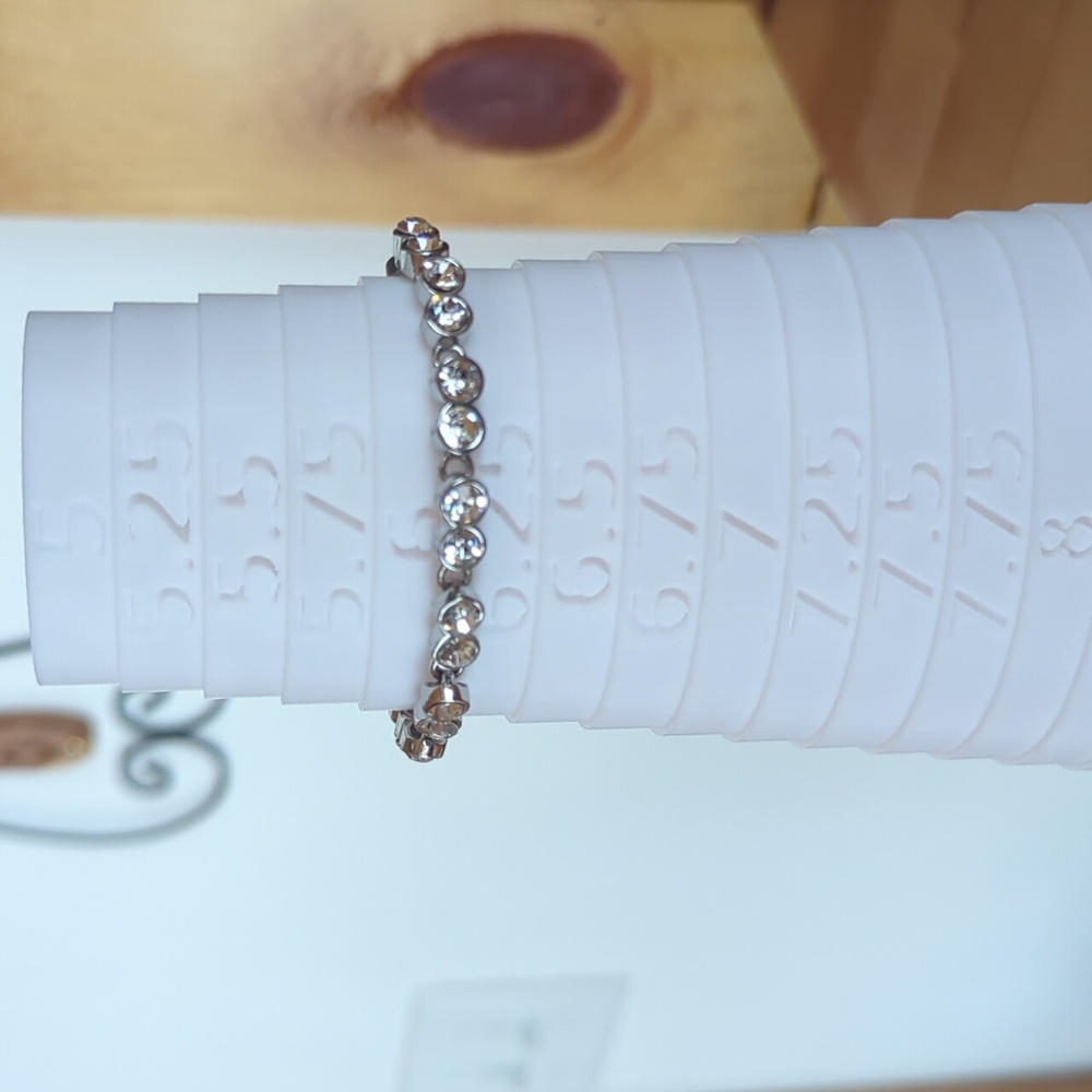 Swarovski Silver Bracelet with Clear Crystals